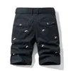Shorts de carga homens cott bordado bermuda masculino novo 2024 verão calças militares com zíper masculino baggy tático shorts 73cV #
