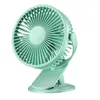 USB Small Fan Student Dormitory Portable Mini Radio Clip Radio Type Portable Fan de clip de bureau silencieux portable