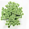 Decoratieve bloemen 50 stks Bloemsteel Draadbloem Korte kunstmatige staaf Accessoire voor DIY Crafts Arrangement (groen)