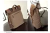 Moda mochila de lona de couro dos homens mochila saco de escola militar feminino mochila masculino bagpack 240323