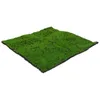 Dekorativa blommor konstgjorda falska mosssimulering grön torvdekor sängkläder gräsmattor fiber grönska