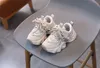 Barn sneakers casual småbarnskor springa barn ungdom baby sportskor vår pojkar flickor barn sko beige vit svart storlek 26-37 h42u#