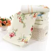 Towel Baby Flower Print Kids Bath Soft Absorbent Washcloth Cotton Children Born Bathroom Shower Wipe Face 74x34cm