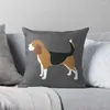 Travesseiro Beagle Capa de poliéster Almofadas Caso no sofá Casa Sala de estar Decoração de assento de carro 45x45cm