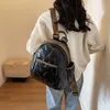 Sac à dos en gros de créateur de mode matelassé, moelleux, doux, sac en nylon rembourré