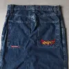 Jnco Baggy Jeans Hip Hop Rock motif de broderie hommes femmes 2023 nouveau Fi Streetwear rétro Harajuku taille haute jambe large Jeans k0ue #