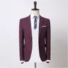 2023 nuovi uomini Busin Boutique giacca blu vino rosso grigio scuro Fi uomini festa di nozze Blazer Slim Fit Tuxedo Dr Coat z0Hx #