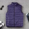 Ultralichte Herenjassen Sleevel Witte Eendenveren Warm Donsvest Jas Mannen Lichtgewicht Winddicht Warm Vest Draagbare Y3Mk #