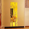 Adesivos de Parede Estilo Espelho Moderno Decalque Removível Arte Mural Adesivo Home Room DIY BK