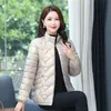 2022 Nouveau Automne Hiver Veste Femme Parka Manteau Brillant Down Cott Vestes Court Chaud Cott Rembourré Parka Femme Casual Outwear H1y3 #