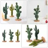 Decoratieve bloemen 3 stuks kunstmatige cactus gesimuleerde beeldjes planten ambachten nep kantoor decor decors desktop decoraties ornament