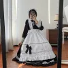 artı beden lolita dr anime cosplay okul kızı hizmetçi üniforma goth lolita siyah beyaz ortaçağ dr lg kılıf apr kıyafetler 75ey#