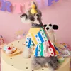 Vestuário para cães vestido de bolinhas roupas para animais de estimação doce para cães roupas gato pequeno impressão bonito fino verão moda menino menina chihuahua produtos 2024