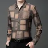 uomini coreani Fi Plaid Dr Camicia 2024 di alta qualità Lg manica sociale Costumi Busin Hommes Luxe Mens Butt Up Camicie a0dn #