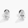 Boucles d'oreilles en diamant Vvs, prix d'usine, argent 925 massif, or blanc, taille brillante, Moissanite, pour hommes et femmes, vente en gros