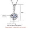 Pendentifs AnuJewe 1ct D couleur Moissanite diamant chanceux quatre feuilles pendentif 925 en argent Sterling 40 2 3CM collier pour femmes cadeaux en gros