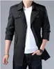 Mens Trench Coats Coat Men Brand Long Jacket Spring Autumn Casual Windbreaker Overcoat Fashion Button Jackets M-7 Xl Drop Delivery App Dhfbg