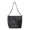 Schoudertassen Casual Dames Effen Kleur Klinknagelketting Tas Kunstleer Crossbody Tasje Met Klinknagel