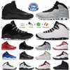 10 10-talets mens basketskor Steel Grey Black Out Cement Chicago Drake Orlando Seattle Huarache Light Westbrook Men Trainers Outdoor Sports Sneakers 40-47