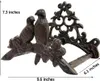 Garden Decorations Hose Holder Cast Iron Heavy Duty Water Hanger Outside Wall Mount Hanger(2 Birds)