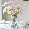 Dekorativa blommor vår Vacker konstgjorda siden Daisy Diy Home Garden Party Wedding Decoration Craft