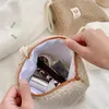 Sacs de rangement Ins Sac cosmétique portable pour femme Mini trousse à bijoux en peluche Sac à main extérieur Sac à main de voyage Ménage