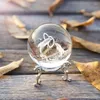 装飾的なプレート3D彫刻DIY Pography Props Gemstone Sphere Holder Art Craft Display Metal Base Home Decor Crystal Ball Stand Office