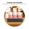 Haal containers uit 3 pc's Water Cup Melkthee -houder Espresso French Pearl Cotton Takeout Packing