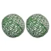 Flores decorativas 2pcs artificial topiaria bola gaiola suporte de quadro de planta para jardim