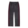 Pantalons pour hommes Mode Casual Aiguilles Lâche Classique Bleu Blanc Pantalon à rayures Motif papillon Hommes Femme Pantalon de jogging en plein air