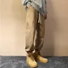 Męskie spodnie Foufurieux Spring Autumn Cargo Men High Street Leggingi taktyczne odzież roboczą Harun japońskie vintage swobodne spodnie