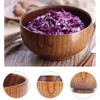 Bowls Wood Spoons Bowl Set Wooden Handmade Flatware Tableware Cutlery Soup Rice Serving For Eating