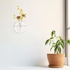 Vases Vases hydroponiques Jardinières murales pour plantes d'extérieur Décoration suspendue Maison Centres de table clairs Verre