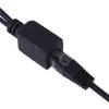 Netwerkkabelconnectoren 2 stks / partij zwart / witte kleur Ethernet Poe-adapter Tape Sned Switch Splitter Kit Rj45-injector Drop Delivery Com Ot6Un
