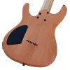 Alto grau 7 cordas guitarra elétrica árvore burl pele cor natural sólido okoume corpo