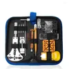 Titta på reparationssatser 159st Stever Tool Kit Watchmaker Link Pin Remover Case Opener Spring Bar Set Dismonbar batteriersättning