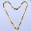 Pure 18 K Yellow Gold GF Necklace Solid Stamep AU750 23 6 Curb Chain Necklace Solid Birthday Valentine Gift Valuable250V