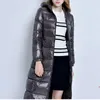 new Autumn Winter Women Lg Warm Puffer JacketSlim Warm Light Thin Down Coat White Duck Down Jackets Parkas Lady Hooded Outwear k4U0#