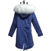 Новый стиль LG Parka Blue Cott Shell с чисто-белой подкладкой из искусственного меха зимнее пальто для мужчин и женщин E4xK #