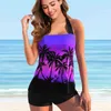 Traje de baño para mujer Mujeres Ropa de playa Señoras Nadar gradiente Coco Verano Tankini Monokini Traje de baño Traje de baño Dos piezas Bikini Set Trajes de baño S-5XL T240328