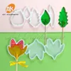 Baking Moulds 3D Leaf Design Lollipop Silicone Mold Candy Chocolate Topper Mould DIY Epoxy Resin Model Cake Decorating Tools Kitchen