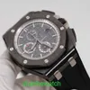 파일럿 AP 손목 시계 에픽 로얄 오크 오프 쇼어 26405CE 남성 감시 검은 세라믹 형광성 디지털 포인터 자동 기계 세계 유명한 시계 스위스 시계