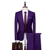 Mężczyźni Dree Wedding Suits Solid Formal Wear Sets Dr Kurtki+spodnie 2 sztuki garnitury Mężczyzna solidne busin dopasowanie garnitury Rozmiar 6xl p6gb#