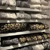 Leopardtryck halva sidorna fleece soffa filt mjuk elastiska stickade filtar för kast värmesjal ände 240326