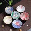 Cups Saucers 6Pc/Set Chinese Blue And White Porcelain Cone Teacup Hand-Painted Ceramic Tea Bowl Travel Portable Set Supplies Cup 75ml