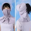 Radfahren Caps Atmungsaktive Frauen Sonnenschutz Kappe Sommer UV Volle Gesicht Maske Schutzschild Staub-proof Outdoor Sport Hut