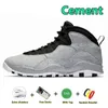 10 10s buty do koszykówki stalowe szary czarny czarny cement Chicago Drake Orlando Seattle Huarache Light Westbrook Men Treners Outdoor Sports Sneakers 40-47