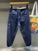 Homem calças de cowboy bordado jeans masculino cortado harem calças outono roupas denim plus size 90s streetwear tendência 2023 retro y1h9 #