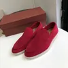 Moda Tasarımcısı Loafers Kadın Daireleri Erkekler Tembel Yumuşak Çözük Slip-On Sıradan Deri Ayakkabı Rahat ve Çok Yönlü