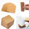 Table Mats 40Pcs Handy Round Plain Natural Cork Coasters Wine Drink Coffee Tea Cup Pad For Home Office Kitchen Drinks Holder